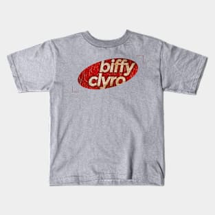 Biffy Clyro - simple red elips vintage Kids T-Shirt